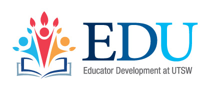 EDU program icon alongside text that reads EDU Educator Development at UTSW
