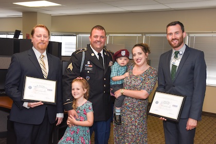 Supporting our veterans: UTSW supervisors honored with Patriot Award
