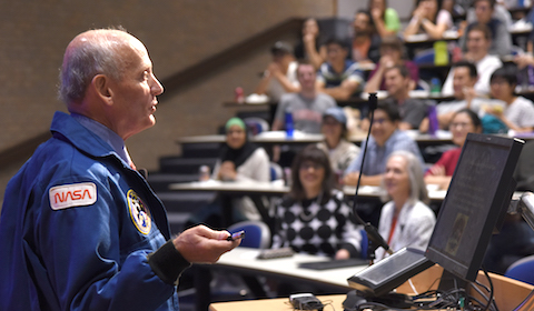 Illustrious alumnus: Former astronaut Thagard recounts thrills of spaceflight