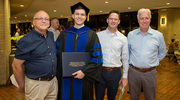 James McGinnis, Ph.D., and his family are excited for his future.