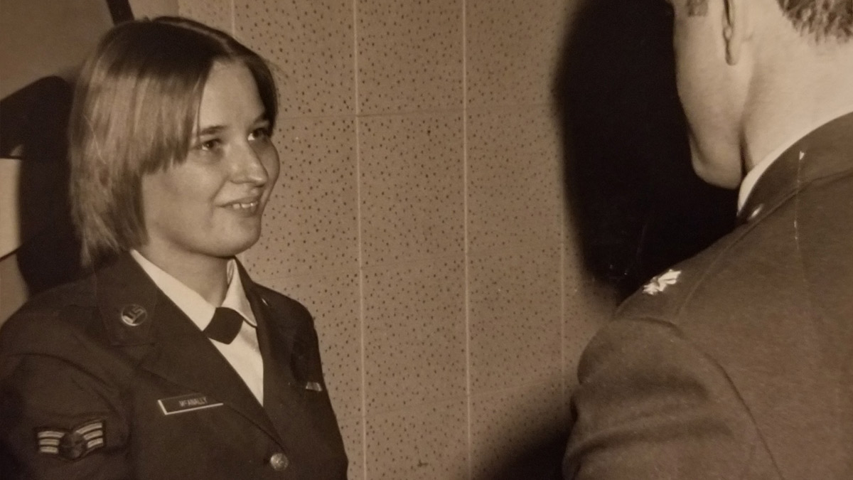 Woman in Air Force uniform