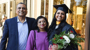 Master of Physician Assistant Studies graduate Kavia Gupta and her family