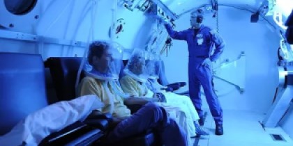 Simulation experiment with students in hyperbaric chamber