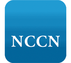 Blue square with the letters NCCN