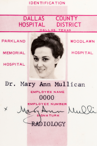 Mary Ann Mullican's First ID Badge