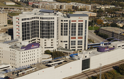 Aerial photo of Children's Medical Center