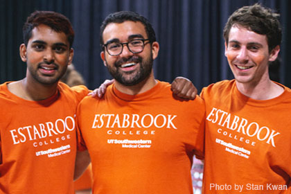 Three students from Estabrook College