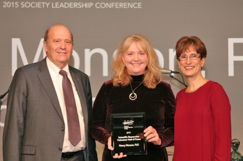 Nancy Monson, Ph.D. receives honor at NMSS Leadership Conference held in Fort Worth, TX.