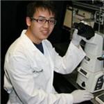 Student in lab