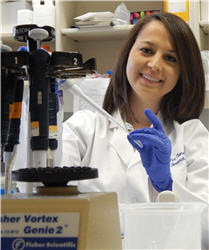 Kristina Aguilera, Cancer Biology graduate student Kristina Aguilera