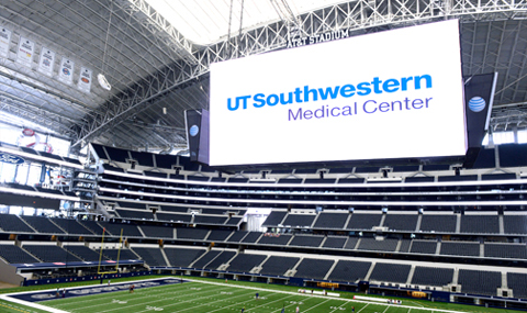 Experts from UT Southwestern were lead presenters at the Dallas Cowboys’ annual Coaches Clinic at AT&T Stadium in Arlington.