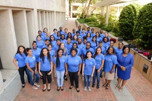 Charlotte Williams (at right, front row) joins the 2016 participants of the Mayor’s Intern Fellows Program.