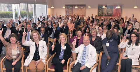 Staff and faculty of the UT Southwestern’s Robert D. Rogers Advanced Comprehensive Stroke Center