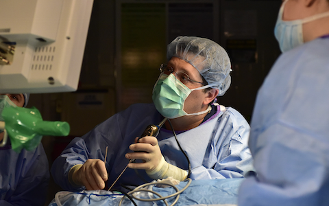 An endoscopic surgery