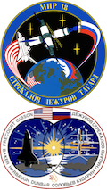 Mir-18 and STS-71Mission Badges