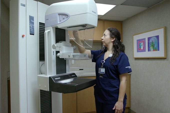 The mobile unit, which has much of the same machinery that’s in the Simmons Cancer Center, is an important outreach tool to make annual screening easier