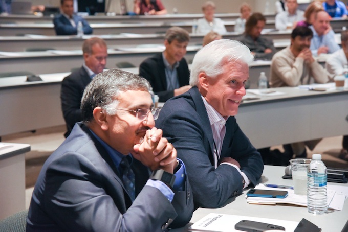 Dr. Pradeep Mammen (left) and Dr. Eric Olson (right), recently hosted patients and top scientists from around the nation at the Duchenne Muscular Dystrophy Clinical Symposium, which provided updates on genome editing and its potential application for treating DMD patients, along with a comprehensive overview of the latest clinical approaches to caring for DMD patients.