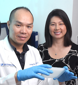Dr. Huynh and Dr. Wan in the lab