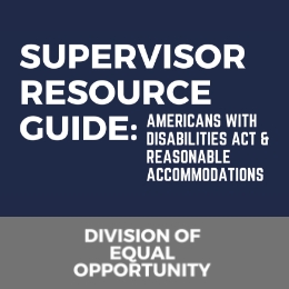 Thumbnail of the cover page of the supervisor resources guide
