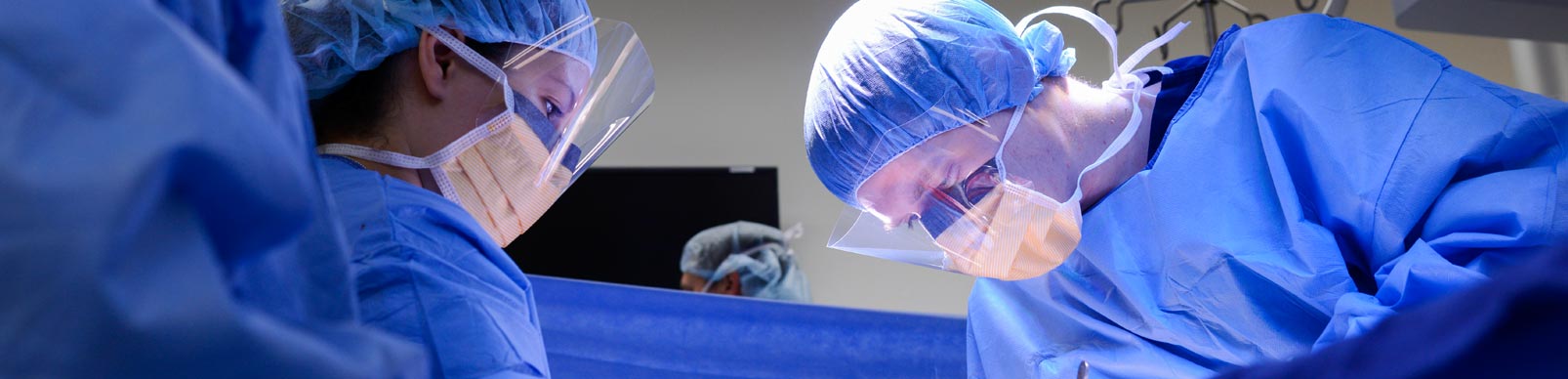 Two surgeons during a procedure