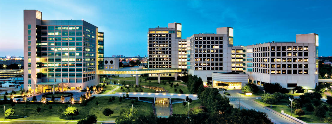 People walking on UTSW campus