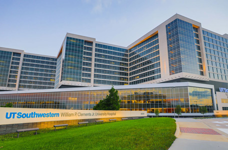 William P. Clements Jr. University Hospital with third tower