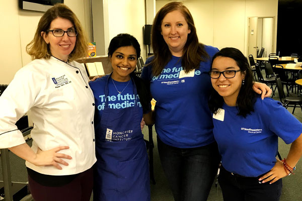 Priya Mathew and three colleagues in the Food as Medicine program