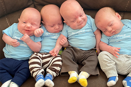 'Something special': Mother delivers quadruplets months after brain surgery