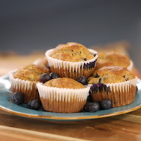 Recipe: Gluten-free banana blueberry muffins