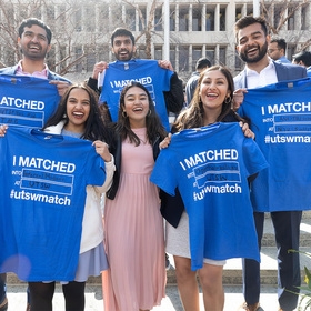 Nearly 100% of UT Southwestern medical students match to residency programs nationally, across Texas