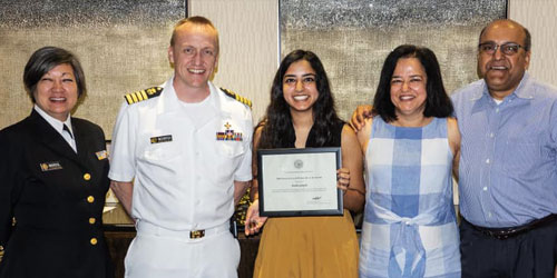 Dr. Anisha Ganguly receives U.S. Public Health Service 2019 Excellence in Public Health Award.