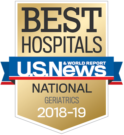 US News 2018 Nationally Ranked in Geriatrics