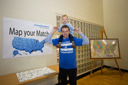 Miles Batty, who matched in Orthopedic Surgery at Harvard Combined, with his 2-year-old son, Max.