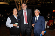 Dr. Yopp, co-leader of the Multidisciplinary Liver Tumor Program, which won a Program Development Award, is pictured with Dr. Herbert Zeh (left) and Dr. Carlos Arteaga.