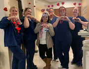 From left: Kimberly Gensler, Tamara Andino, Jessica Govea, Joyanna Finch-Bly, Kelsey Gallegos and Kimberly Liebman - Simmons Comprehensive Cancer Center Fort Worth