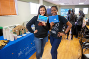 Shraddha Bista (left) and Olivia Haggerty, doctor of physical therapy students