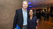 Dr. Jain pictured with her husband, Russell Canham.