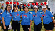 This group was all smiles before the walk.