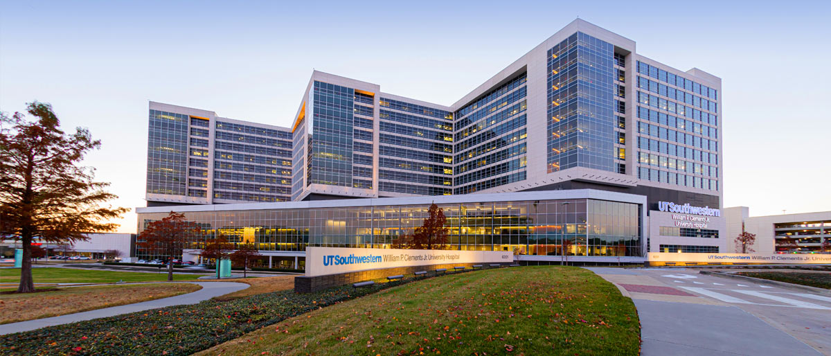 Large zig-zagging glass building