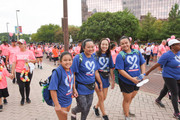 Employees brought family members to the walk.