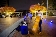 The evening’s soundtrack was provided by the M-Cats, a UT Southwestern community jazz band.