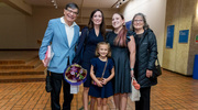 Dr. Herrera celebrated with her family at the reception.