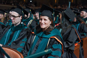 Medical School students smiling during commencement