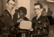 Edward Murphy (right), Army<br />Medical Staff Services