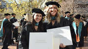 16. Doctor of Physical Therapy graduates Madison Boule (left) and Maghan Martz