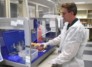 The vials are placed on a robotic platform for a “DNA library preparation” – a process in which samples are prepared for genomic sequencing. Genomic sequencing of DNA helps scientists detect abnormalities in the patient’s genetic code that may be causing disease.