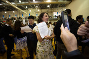 Bound for a preliminary year at Presbyterian Hospital in Dallas, Stephanie Florez-Pollack (center), celebrates after opening her letter. She matched in Dermatology at the Hospital of the University of Pennsylvania.