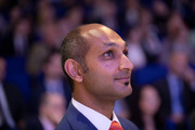 Dr. Aditya Bagrodia watches the ceremony from the audience.