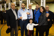 Alvand Sehat, who matched in General Surgery at Rutgers-New Jersey Medical School, celebrates with his family.