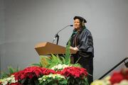 Dr. Shawna Nesbitt, Vice President and Chief Diversity, Equity, and Inclusion Officer, gives the commencement address.
